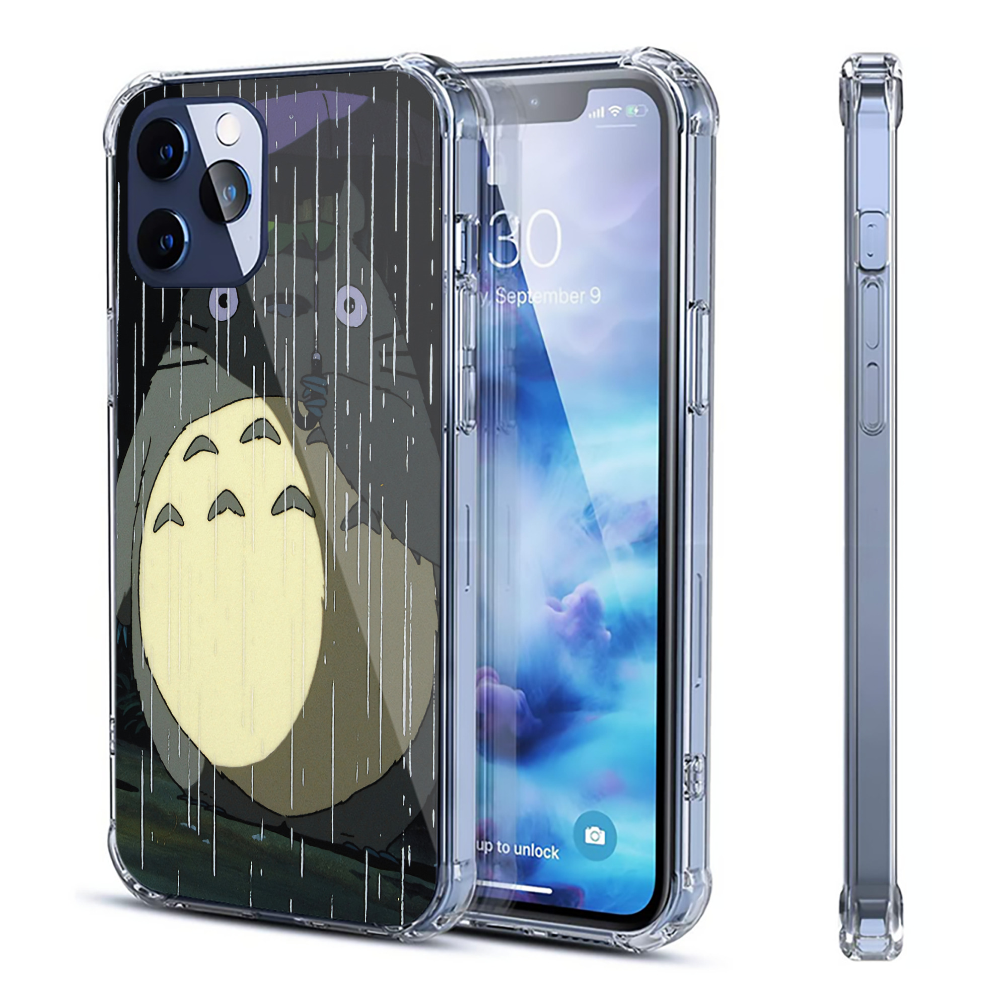 （画像用） となりのトトロ 草壁メイ 草壁サツキ My Neighbor Totoro Satsuki Kusakabe Mei Kusakabe 【iPhone 12シリーズ対応】透明スマホケース（クリアソフトケース）